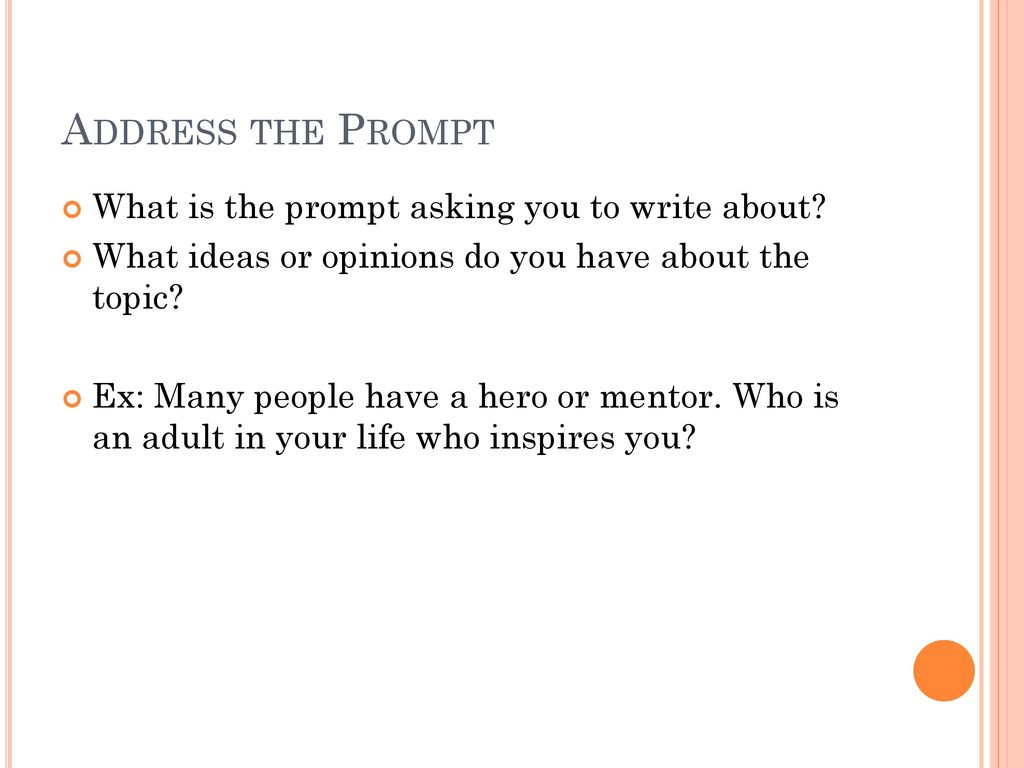 How to write a paper about someone who inspires you presentation